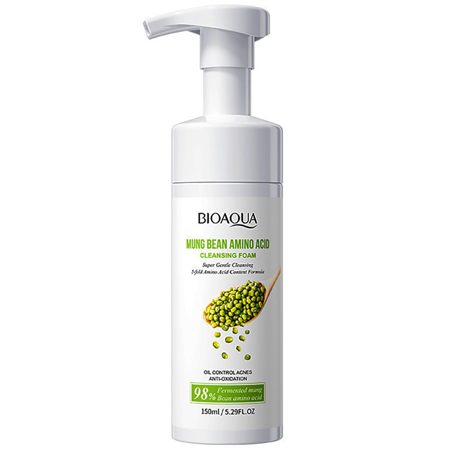 Amazon.com: BIOAQUA 98% Mung Bean Amino Acid Facial Cleansing Foam
